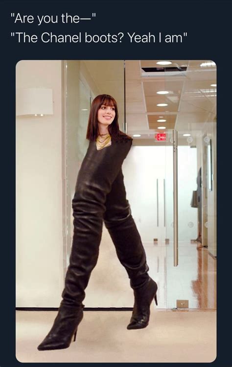 chanel boots meme